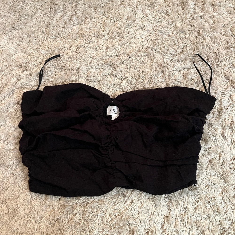 lelis scrunched tube top